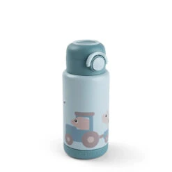 Done By Deer Insulated Bottle - Tiny Farm - Blue - 340 Ml