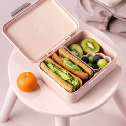 Done By Deer Lunch Box W/divider - Tiny Farm - Powder 9 Done By Deer Lunch Box W/divider - Tiny Farm - Powder -Done By Deer 1059811 01