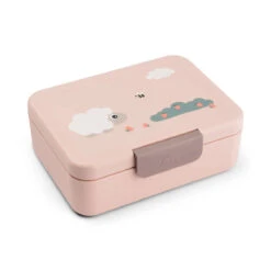 Done By Deer Lunch Box W/divider - Tiny Farm - Powder