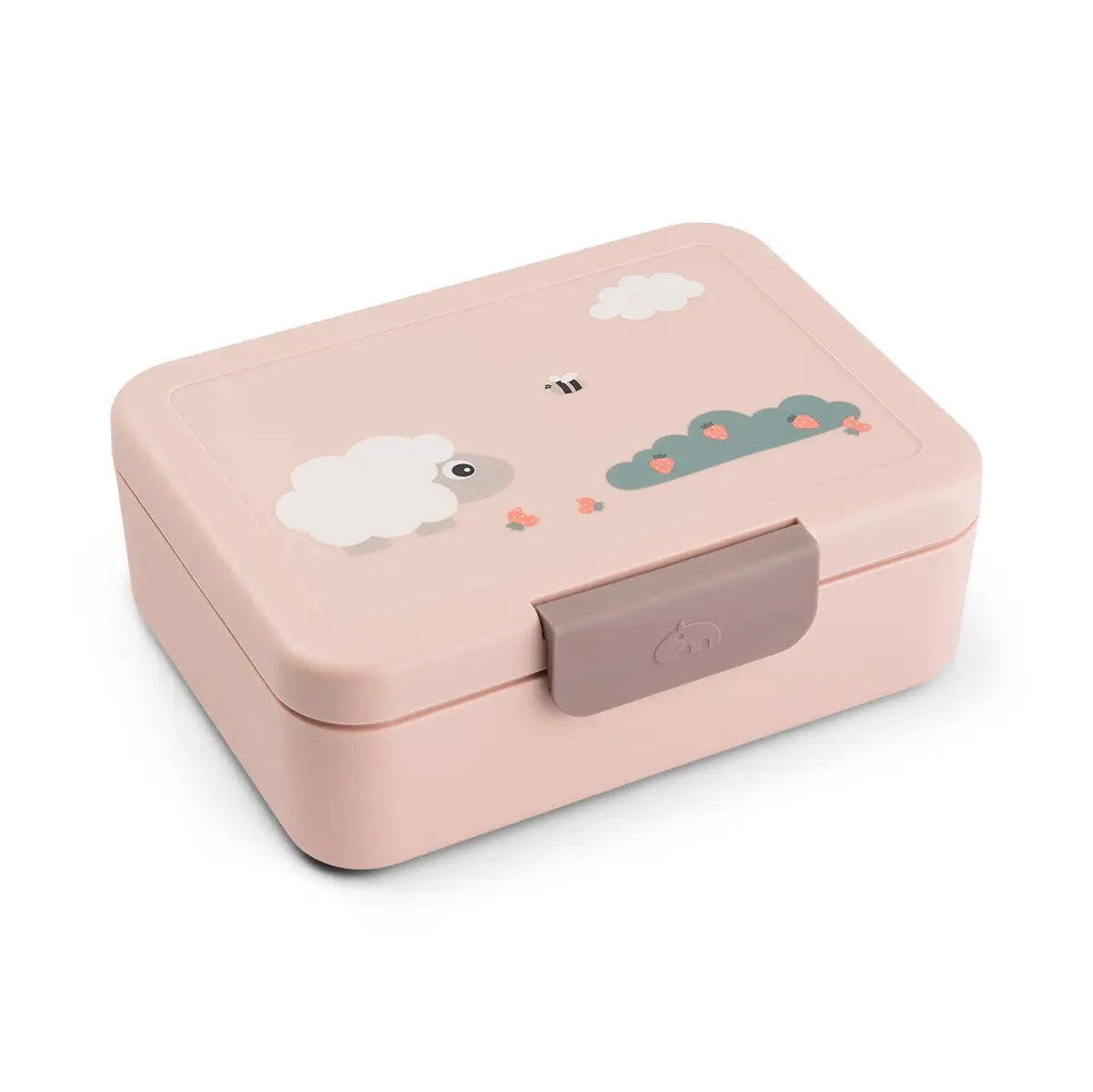 Done By Deer Lunch Box W/divider - Tiny Farm - Powder 3 Done By Deer Lunch Box W/divider - Tiny Farm - Powder