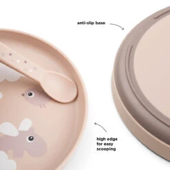 Done By Deer Foodie Plate Set - Happy Clouds - Powder -Done By Deer 1736221 70