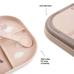 Done By Deer Foodie Compartment Plate Set - Happy Clouds - Powder 9 Done By Deer Foodie Compartment Plate Set - Happy Clouds - Powder -Done By Deer 1736501 70