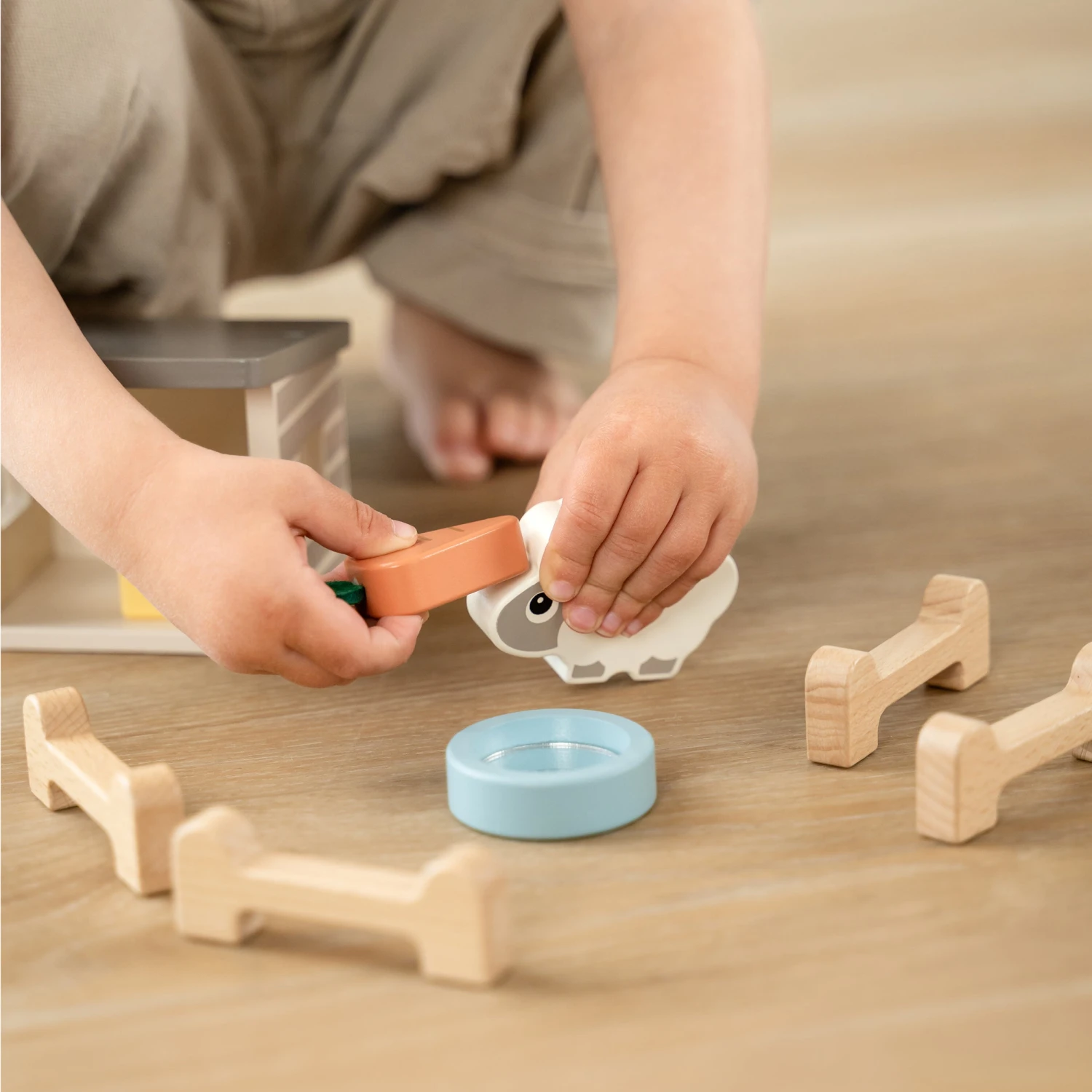 Done By Deer Tiny Farm Play Set - Sheepy - Colour Mix 6 Done By Deer Tiny Farm Play Set - Sheepy - Colour Mix - Image 4