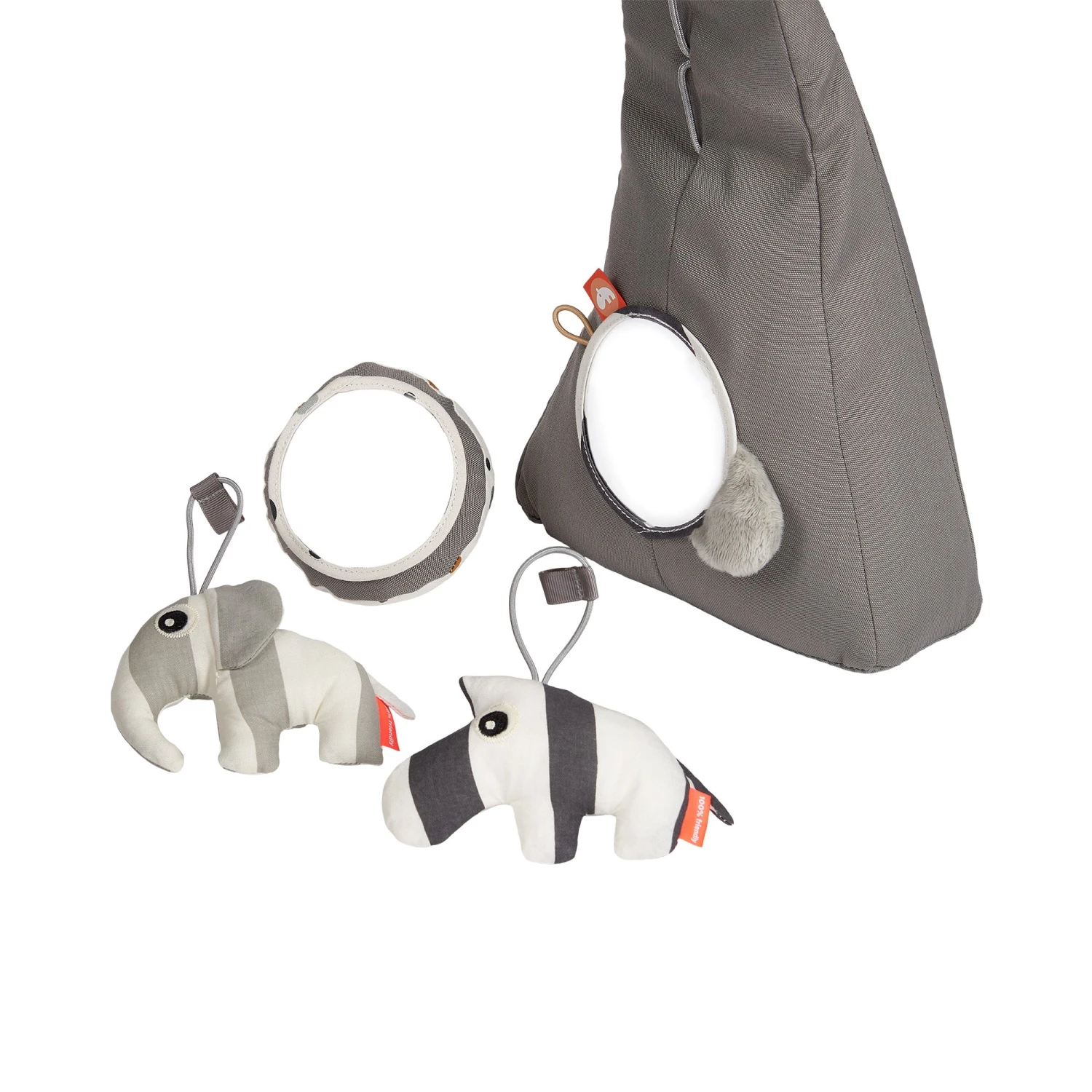 Done By Deer Activity Gym - Deer Friends - Grey 4 Done By Deer Activity Gym - Deer Friends - Grey - Image 2