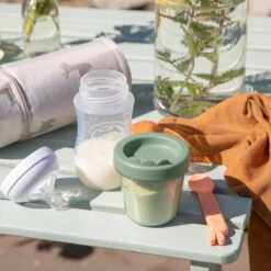 Done By Deer Baby Food Container 3-pack - Croco - Green -Done By Deer Baby food container 3 pack Croco Green 3 LS