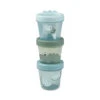 Done By Deer Baby Food Container 3-pack - Croco - Green 1 Done By Deer Baby Food Container 3-pack - Croco - Green -Done By Deer Baby food container 3 pack Croco Green Front PS