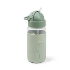 Done By Deer Easy-grip Straw Bottle - Elphee - Green - 350 Ml