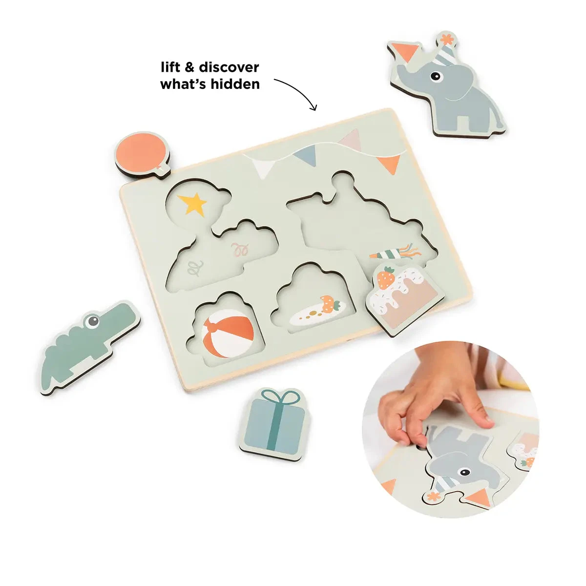 Done By Deer First Layer Puzzle - Celebration - Colour Mix 4 Done By Deer First Layer Puzzle - Celebration - Colour Mix - Image 2