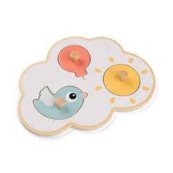 Done By Deer First Peg Puzzle - Happy Clouds - Colour Mix