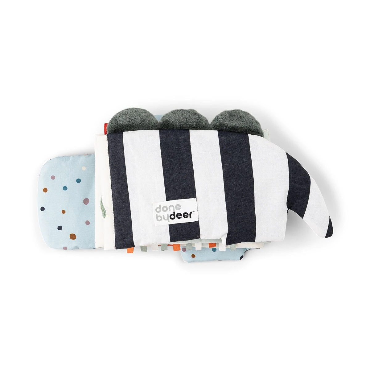 Done By Deer Fold-out Soft Book - Croco - Green 8 Done By Deer Fold-out Soft Book - Croco - Green - Image 6