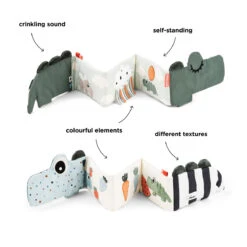 Done By Deer Fold-out Soft Book - Croco - Green 12 Done By Deer Fold-out Soft Book - Croco - Green -Done By Deer Fold out soft book Croco Green Function 5 PS