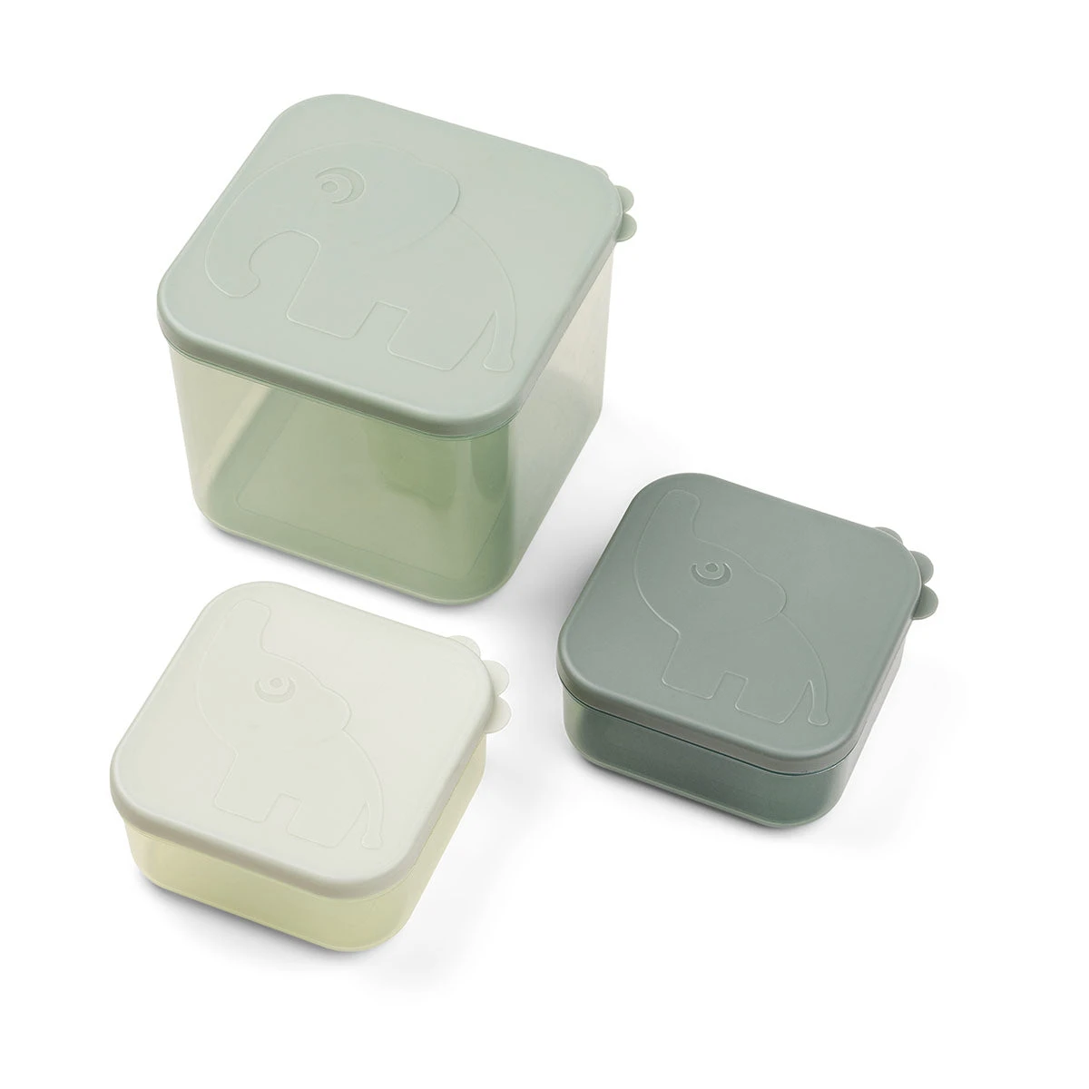 Done By Deer Food Storage Container Set L - Elphee - Green 3 Done By Deer Food Storage Container Set L - Elphee - Green