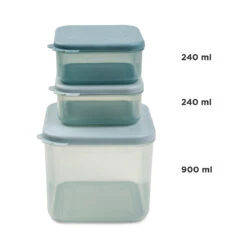 Done By Deer Food Storage Container Set M - Elphee - Blue -Done By Deer Food storage container set M Elphee Blue Front 2 PS