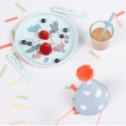 Done By Deer Foodie Dinner Set - Celebration - Blue 12 Done By Deer Foodie Dinner Set - Celebration - Blue -Done By Deer Foodie dinner set Celebration Blue LS