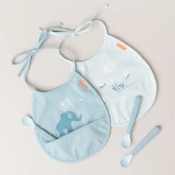 Done By Deer Foodie Easy-grip Baby Spoon 3-pack - Blue 10 Done By Deer Foodie Easy-grip Baby Spoon 3-pack - Blue -Done By Deer Foodie easy grip baby spoon 3 pack Blue 2 LS