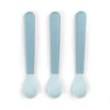 Done By Deer Foodie Easy-grip Baby Spoon 3-pack - Blue 2 Done By Deer Foodie Easy-grip Baby Spoon 3-pack - Blue -Done By Deer Foodie easy grip baby spoon 3 pack Blue Front PS