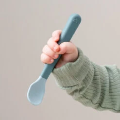 Done By Deer Foodie Easy-grip Baby Spoon 3-pack - Blue 11 Done By Deer Foodie Easy-grip Baby Spoon 3-pack - Blue -Done By Deer Foodie easy grip baby spoon 3 pack Blue LS