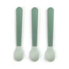 Done By Deer Foodie Easy-grip Baby Spoon 3-pack - Green 2 Done By Deer Foodie Easy-grip Baby Spoon 3-pack - Green -Done By Deer Foodie easy grip baby spoon 3 pack Green Front PS