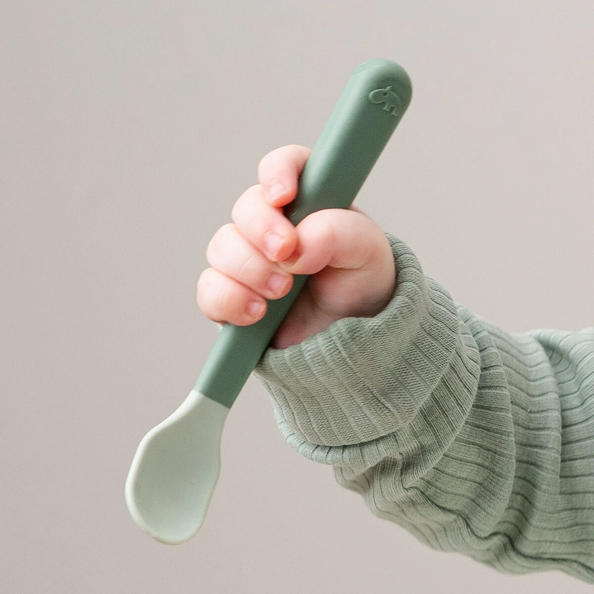 Done By Deer Foodie Easy-grip Baby Spoon 3-pack - Green 4 Done By Deer Foodie Easy-grip Baby Spoon 3-pack - Green - Image 2