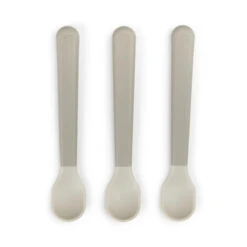 Done By Deer Foodie Easy-grip Baby Spoon 3-pack - Sand