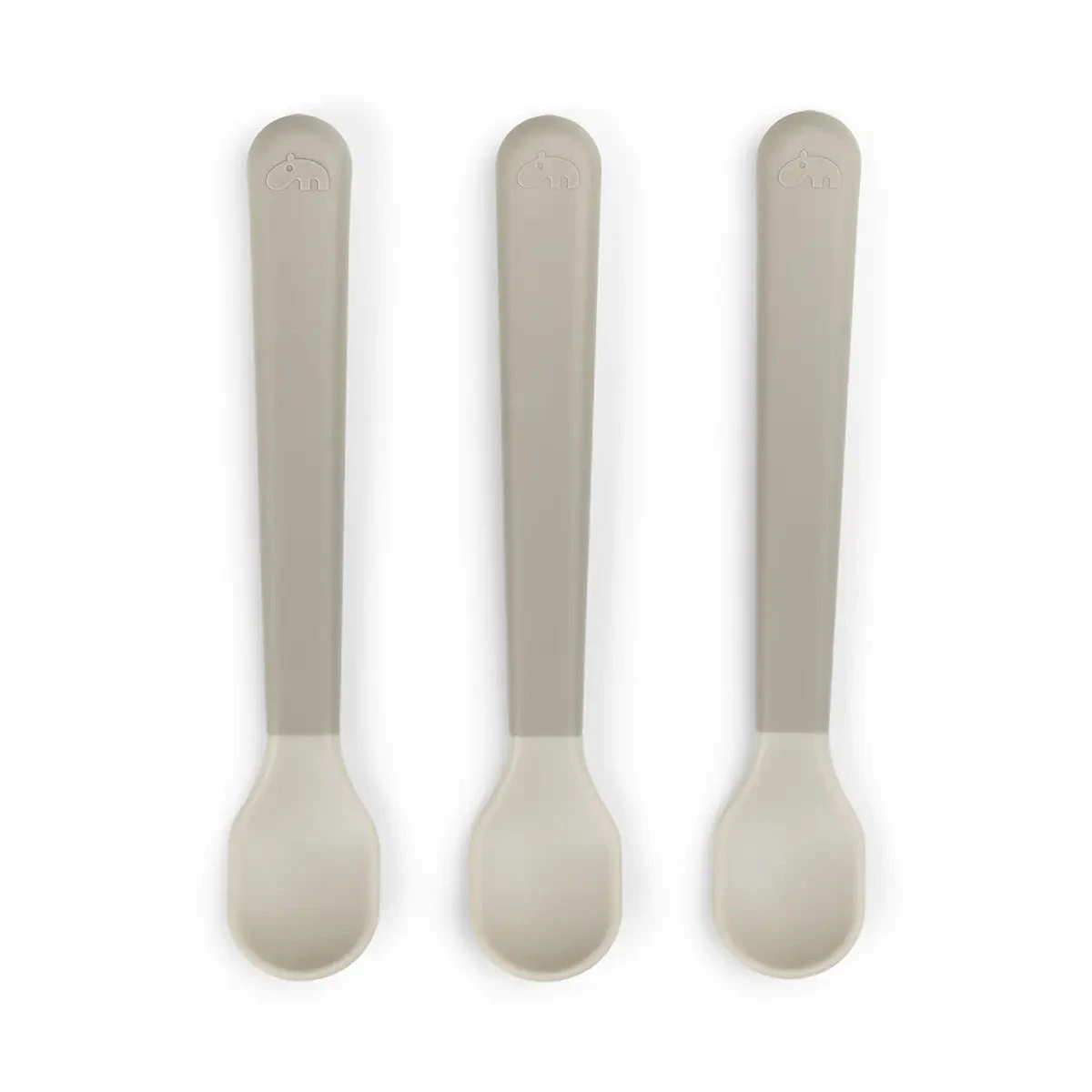 Done By Deer Foodie Easy-grip Baby Spoon 3-pack - Sand 3 Done By Deer Foodie Easy-grip Baby Spoon 3-pack - Sand