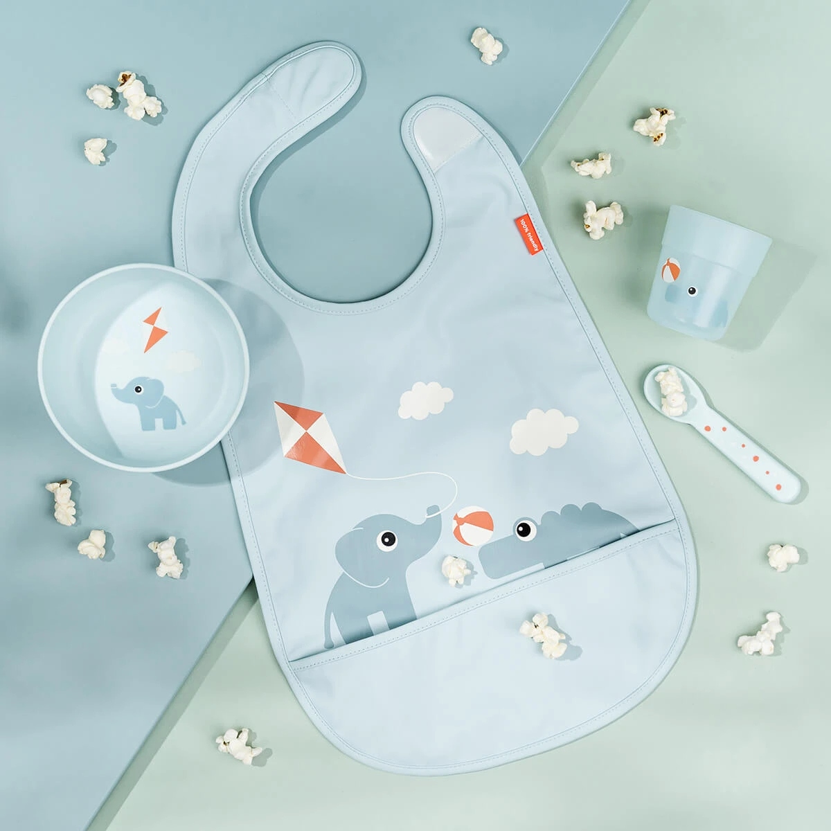 Done By Deer Foodie First Meal Set - Playground - Blue 7 Done By Deer Foodie First Meal Set - Playground - Blue - Image 5