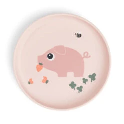 Done By Deer Foodie Plate - Tiny Farm - Powder