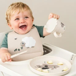 Done By Deer Foodie Plate - Tiny Farm - Sand 10 Done By Deer Foodie Plate - Tiny Farm - Sand -Done By Deer Foodie plate Tiny farm Sand 5