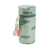 Done By Deer Kids Insulated Bottle Holder - Croco - Green -Done By Deer Kids insulated bottle holder Croco Green Front PS