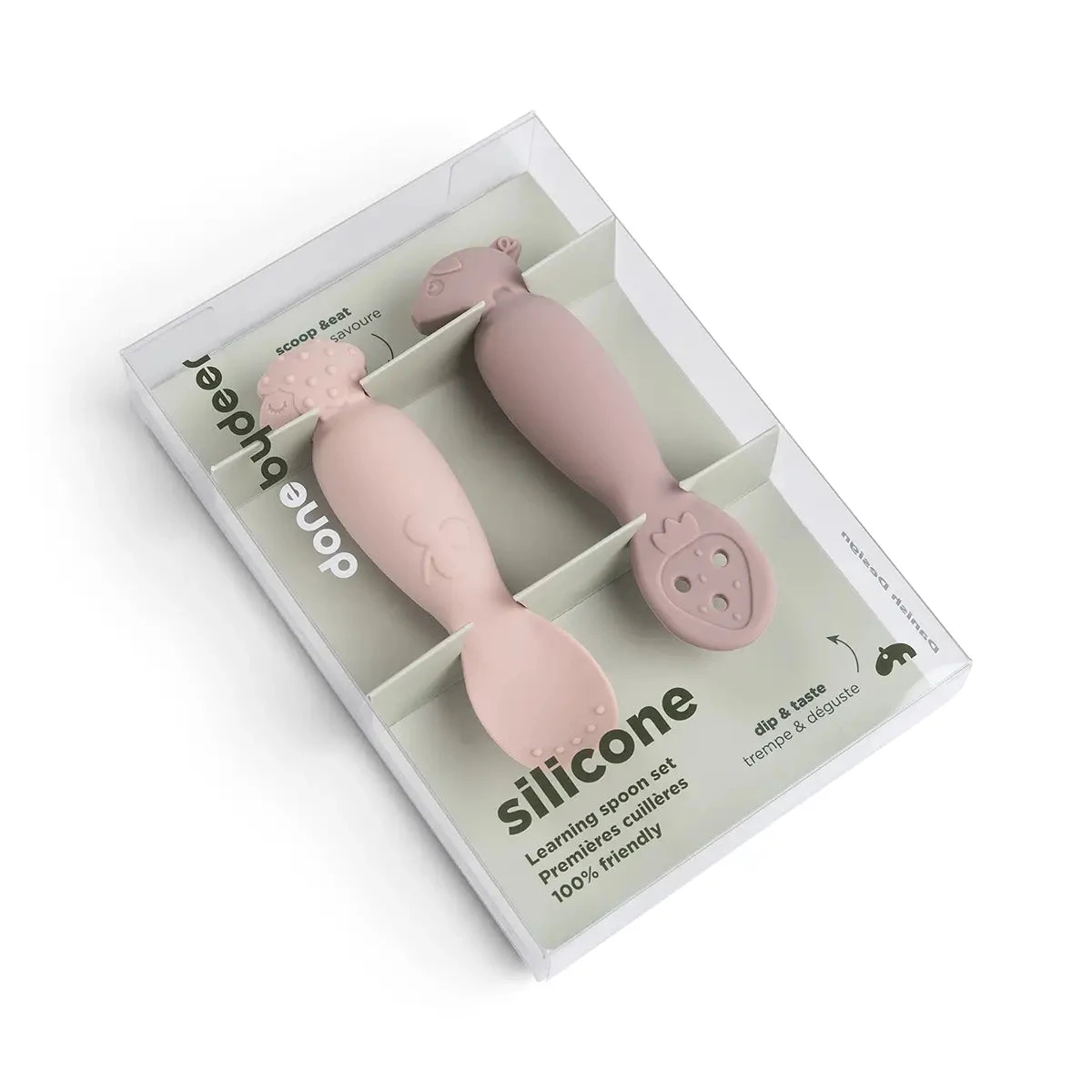 Done By Deer Learning Spoon Set - Tiny Farm - Powder 8 Done By Deer Learning Spoon Set - Tiny Farm - Powder - Image 6