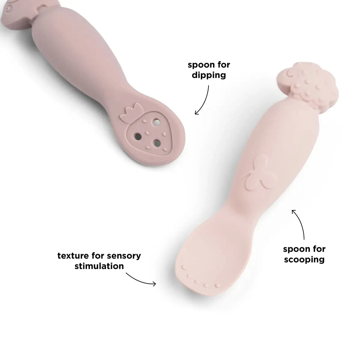 Done By Deer Learning Spoon Set - Tiny Farm - Powder 6 Done By Deer Learning Spoon Set - Tiny Farm - Powder - Image 4