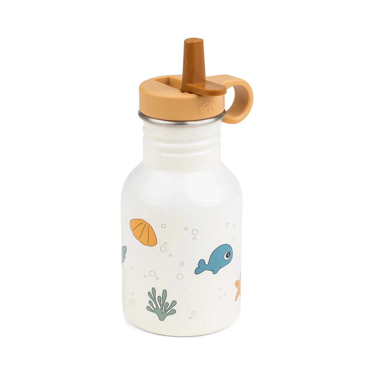 Done By Deer Metal Bottle - Sea Friends - Beige - 350 Ml 5 Done By Deer Metal Bottle - Sea Friends - Beige - 350 Ml - Image 4