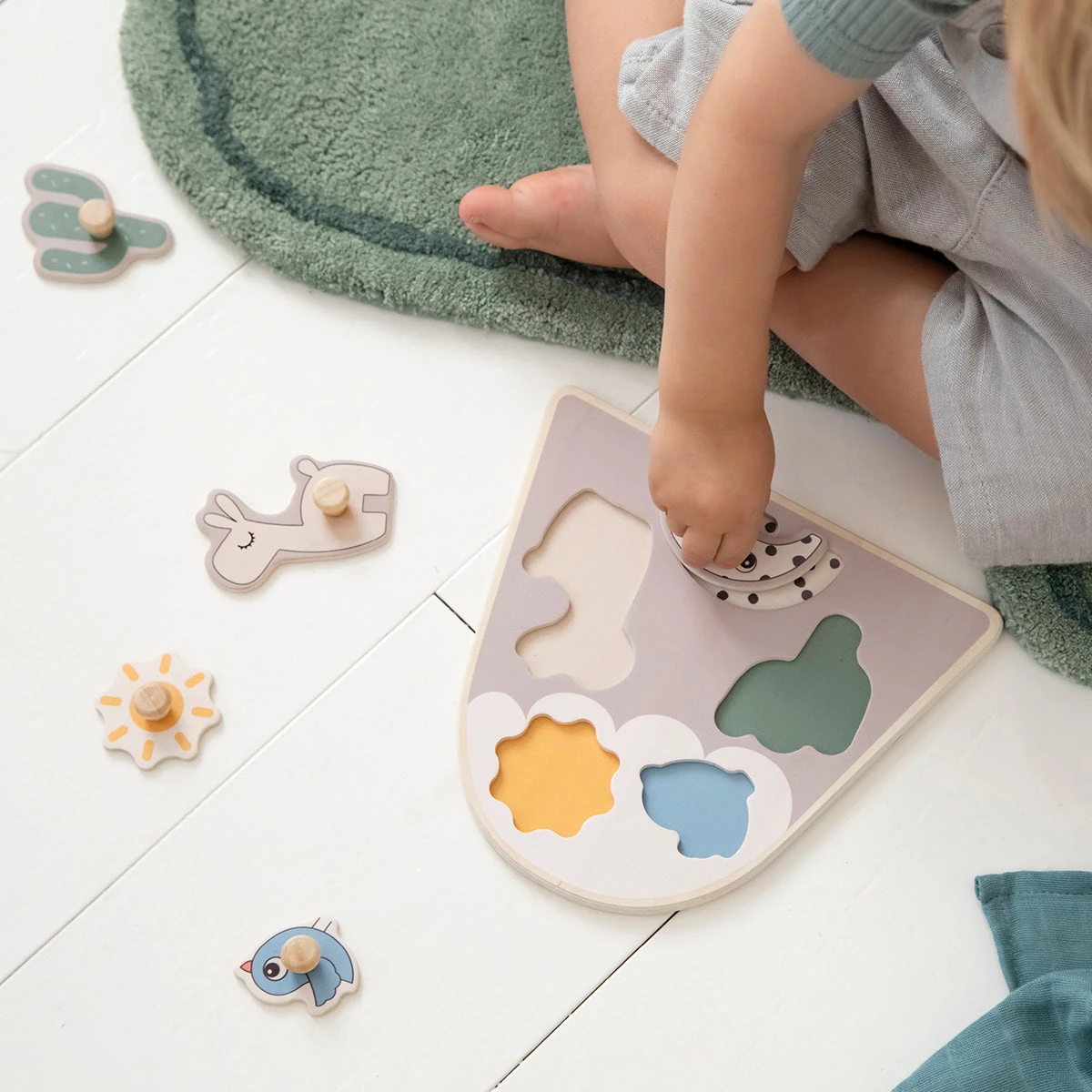 Done By Deer Peg Puzzle - Lalee - Sand 6 Done By Deer Peg Puzzle - Lalee - Sand - Image 4