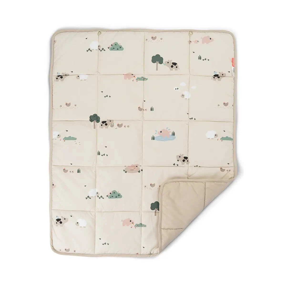 Done By Deer Play Mat - Tiny Farm - Sand 4 Done By Deer Play Mat - Tiny Farm - Sand - Image 2