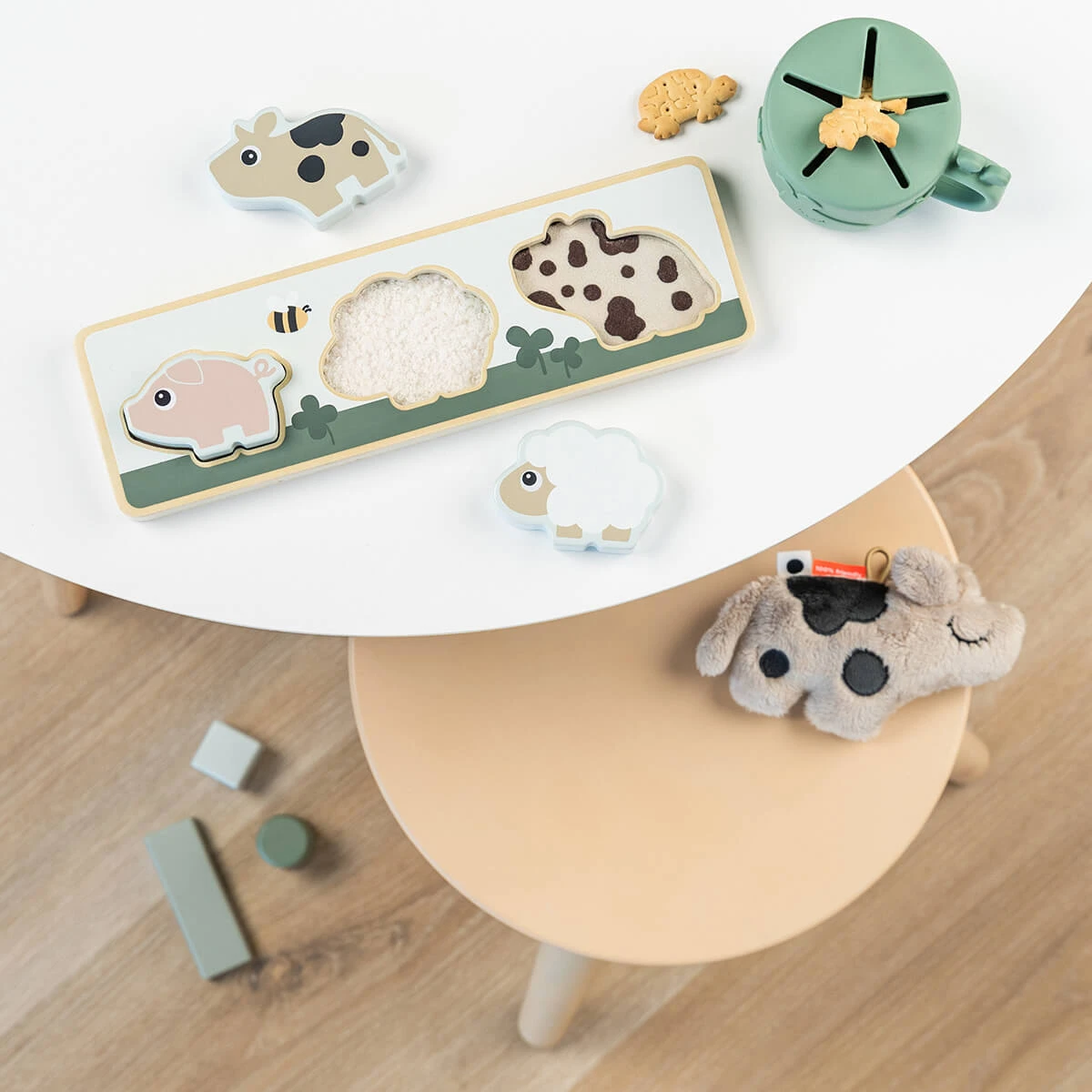 Done By Deer Sensory Puzzle - Tiny Farm - Colour Mix 6 Done By Deer Sensory Puzzle - Tiny Farm - Colour Mix - Image 4