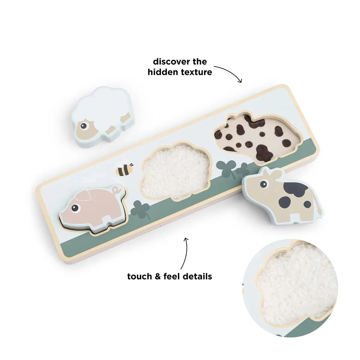 Done By Deer Sensory Puzzle - Tiny Farm - Colour Mix 5 Done By Deer Sensory Puzzle - Tiny Farm - Colour Mix - Image 3