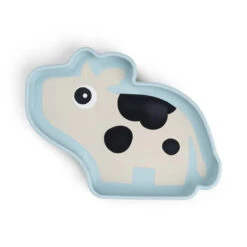 Done By Deer Silicone Stick&Stay Plate - Dotti - Blue