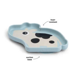 Done By Deer Silicone Stick&Stay Plate - Dotti - Blue -Done By Deer Silicone StickandStay plate Dotti Blue arrowswithfunctions 5 PS