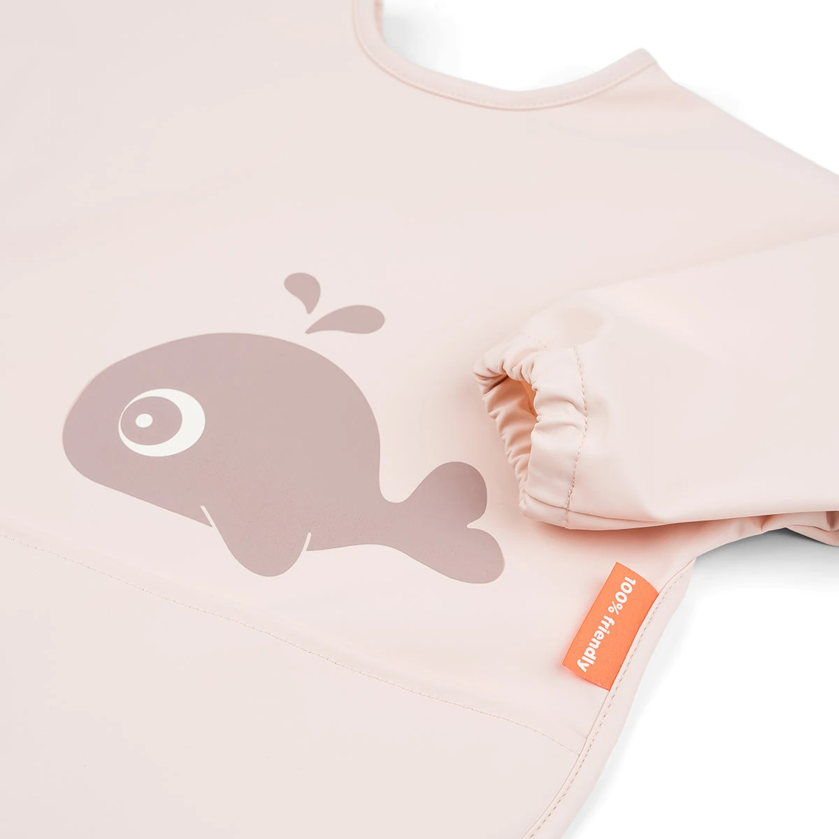 Done By Deer Sleeved Pocket Bib - Wally - Powder 6 Done By Deer Sleeved Pocket Bib - Wally - Powder - Image 4