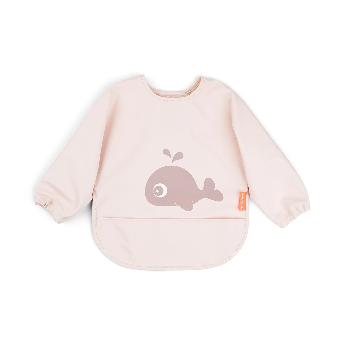 Done By Deer Sleeved Pocket Bib - Wally - Powder 3 Done By Deer Sleeved Pocket Bib - Wally - Powder