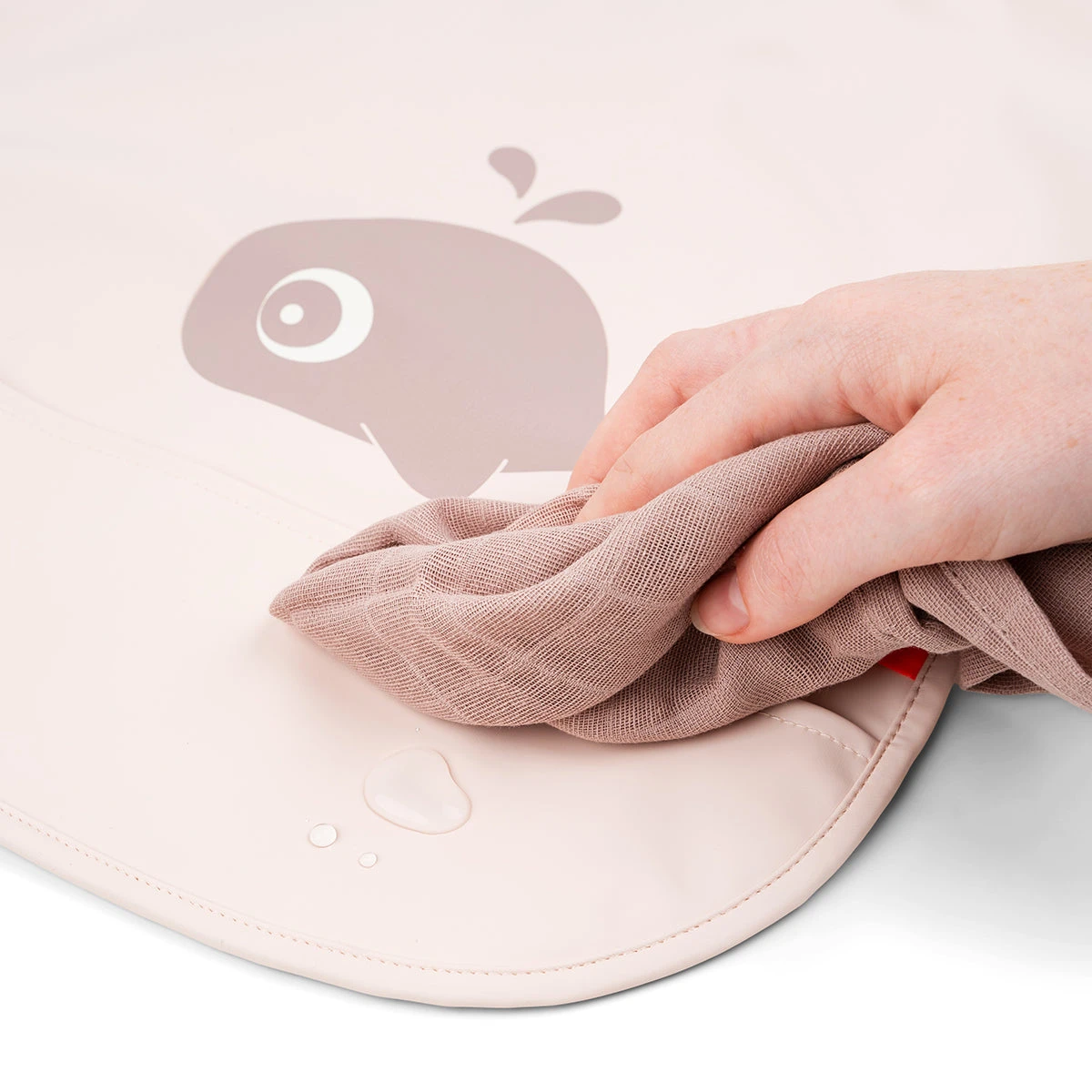 Done By Deer Sleeved Pocket Bib - Wally - Powder 4 Done By Deer Sleeved Pocket Bib - Wally - Powder - Image 2