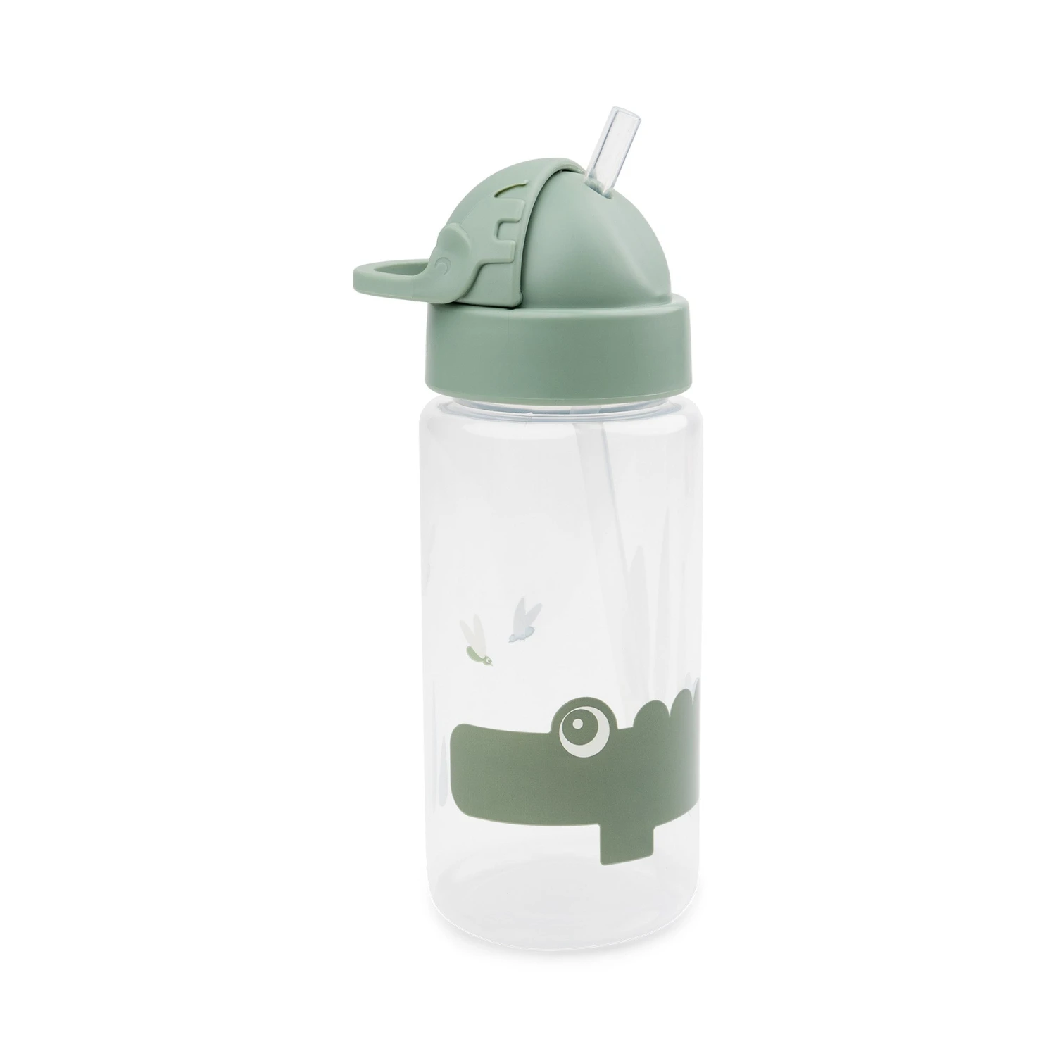 Done By Deer Straw Bottle - Croco - Green - 350 Ml 3 Done By Deer Straw Bottle - Croco - Green - 350 Ml