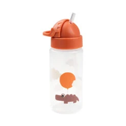 Done By Deer Straw Bottle - Happy Clouds - Papaya - 350 Ml