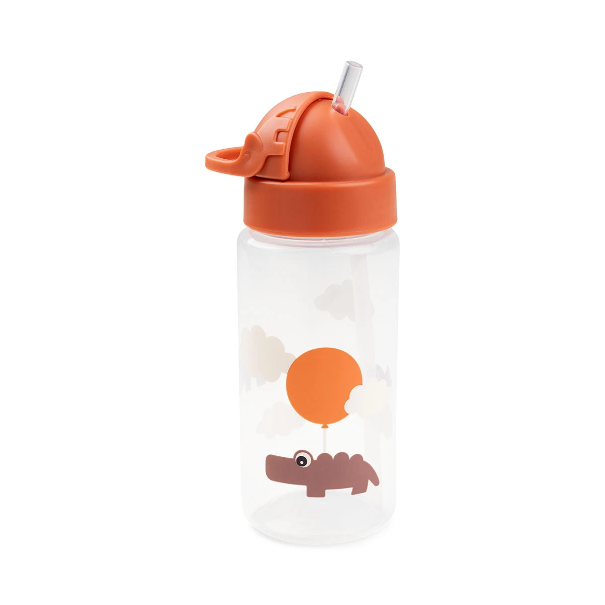 Done By Deer Straw Bottle - Happy Clouds - Papaya - 350 Ml 3 Done By Deer Straw Bottle - Happy Clouds - Papaya - 350 Ml