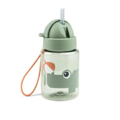 Done By Deer Straw Bottle - Playground - Green - 280 Ml