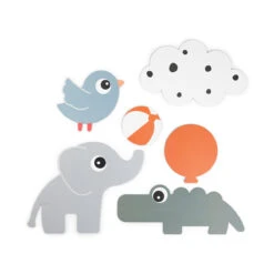 Done By Deer Wall Decoration 6 Pcs - Deer Friends - Colour Mix