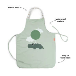 Done By Deer Waterproof Kids Apron - Happy Clouds - Green 9 Done By Deer Waterproof Kids Apron - Happy Clouds - Green -Done By Deer Waterproof kids apron Happy clouds Green Function 3 PS 1